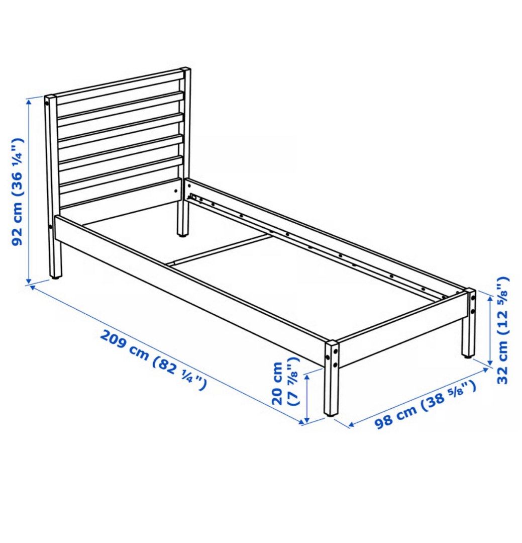 IKEA SNIGLAR Bed Frame Single, Furniture Home Living