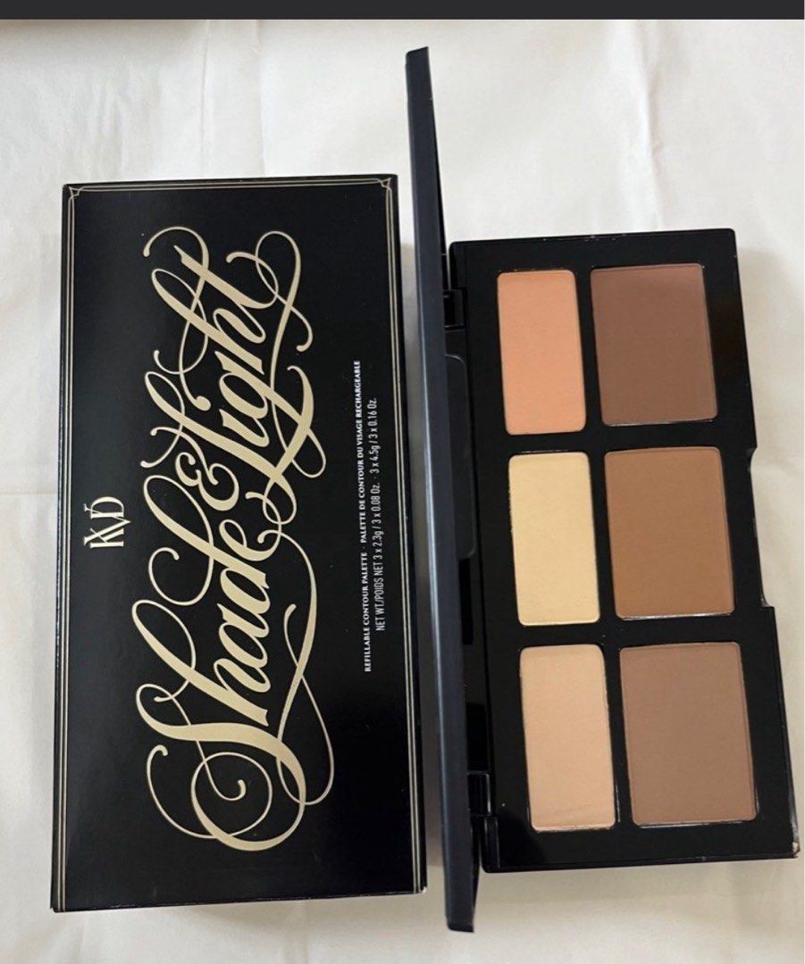 KAT VON D (Category: Makeup) located in San Juan City. Submitted by cashfrancefashioncosmetics_ph (Listing ID 1398077837, Image 3). Description: ‼️KAT VON D SHADE &LIGHT REFILLABLE CONTOUR PALETTE KAT VON D SHADE &LIGHT REFILLABLE CONTOUR PALETTE 3x2.3g 3x0.4.5g SHADES LUCID 100. LYRIC 120. LEVITATION 150 SOMBRE 110. SHADOWPLAY 130. SUBCONCIOUS 160 THE ICONIC CONTOURINGPALETTE REALISTIC SHADOW-SOFT MATTE DIMENSION 3CONTOUR-3HIGHLIGHTER POWDERS AU