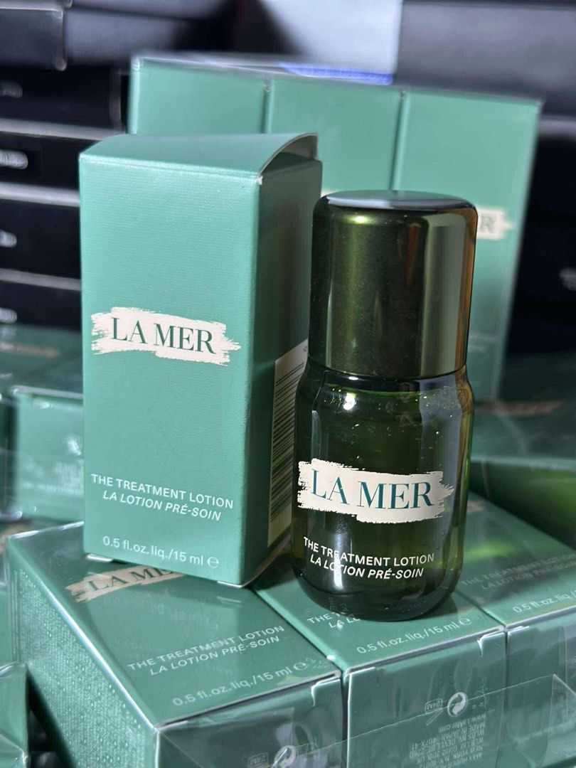 LA MER Treatment lotion 15ml (Category: Face Care) located in Bulacan. Submitted by mygigigoods (Listing ID 1398122634, Image 3). Description: Bnew w box 15ml.