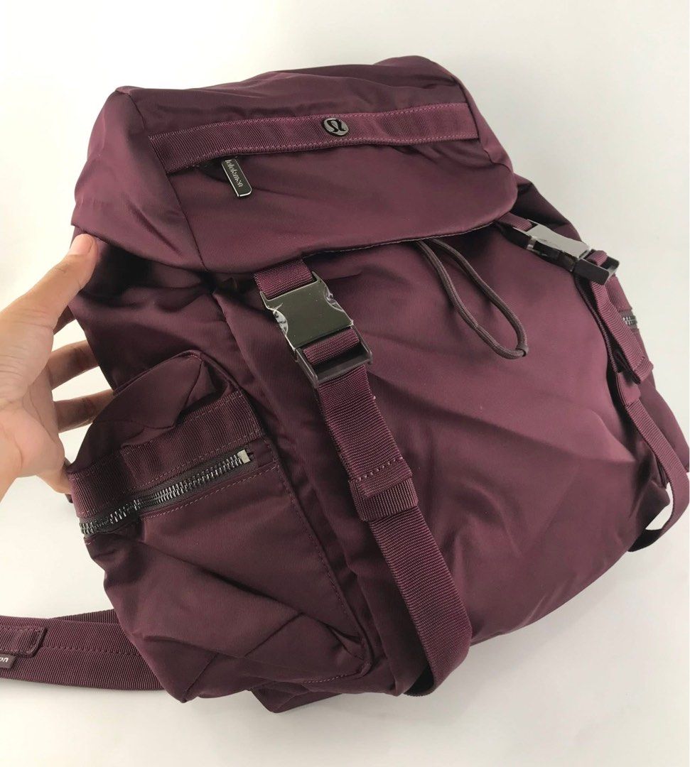Lululemon Wunderlust Mini Backpack 14L (Category: Backpacks) located in Marikina City. Submitted by smthxtra (Listing ID 1398057465, Image 2). Description: Dimensions: 25.5cm x 14cm x 35.5cm (10” x 5.5” x 14”) Volume: 14L Fits most water bottles up to 32oz (946ml) Product Features(Click to Close) Zippered side pockets Quick-access zippered pocket on front flap Interior pocket designed to hold your water bottle Interior pocket fits a tablet.