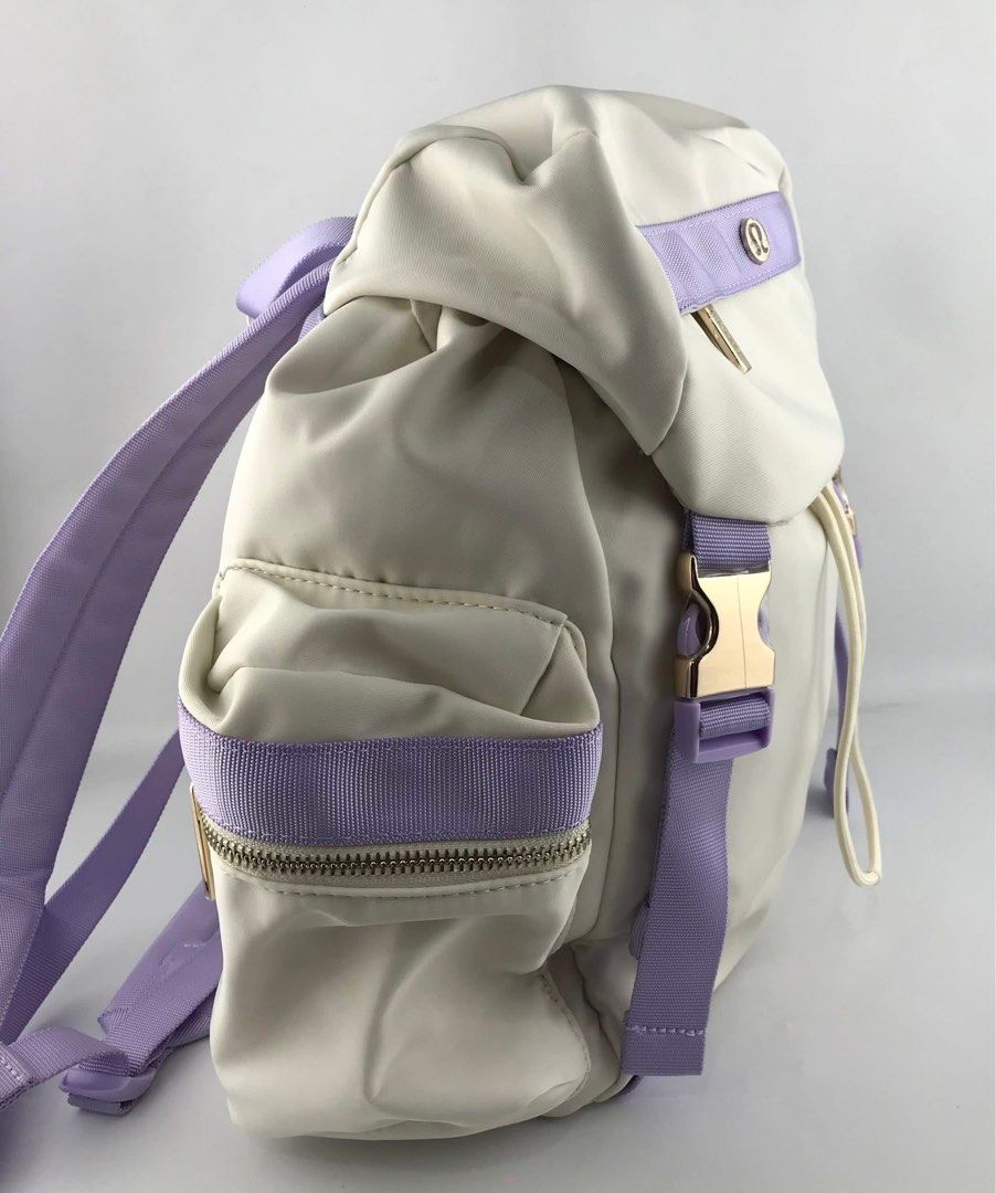 Lululemon Wunderlust Mini Backpack 14L (Category: Backpacks) located in Marikina City. Submitted by smthxtra (Listing ID 1398058380, Image 3). Description: Dimensions: 25.5cm x 14cm x 35.5cm (10” x 5.5” x 14”) Volume: 14L Fits most water bottles up to 32oz (946ml) Product Features(Click to Close) Zippered side pockets Quick-access zippered pocket on front flap Interior pocket designed to hold your water bottle Interior pocket fits a tablet.