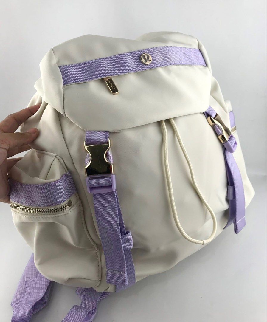 Lululemon Wunderlust Mini Backpack 14L (Category: Backpacks) located in Marikina City. Submitted by smthxtra (Listing ID 1398058380, Image 1). Description: Dimensions: 25.5cm x 14cm x 35.5cm (10” x 5.5” x 14”) Volume: 14L Fits most water bottles up to 32oz (946ml) Product Features(Click to Close) Zippered side pockets Quick-access zippered pocket on front flap Interior pocket designed to hold your water bottle Interior pocket fits a tablet.