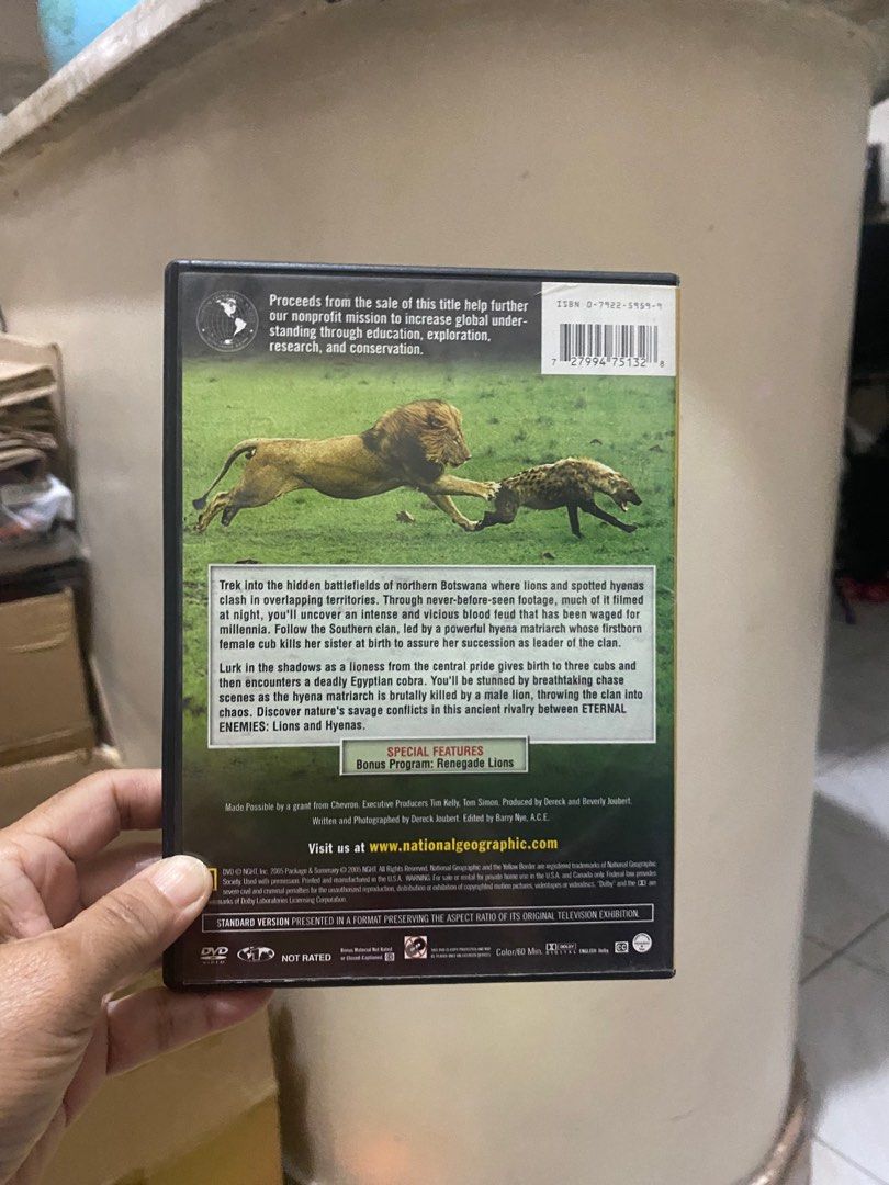 national geographic eternal enemies dvd (Category: CDs & DVDs) located in Quezon City. Submitted by shop_small (Listing ID 1398080080, Image 2). Description: .