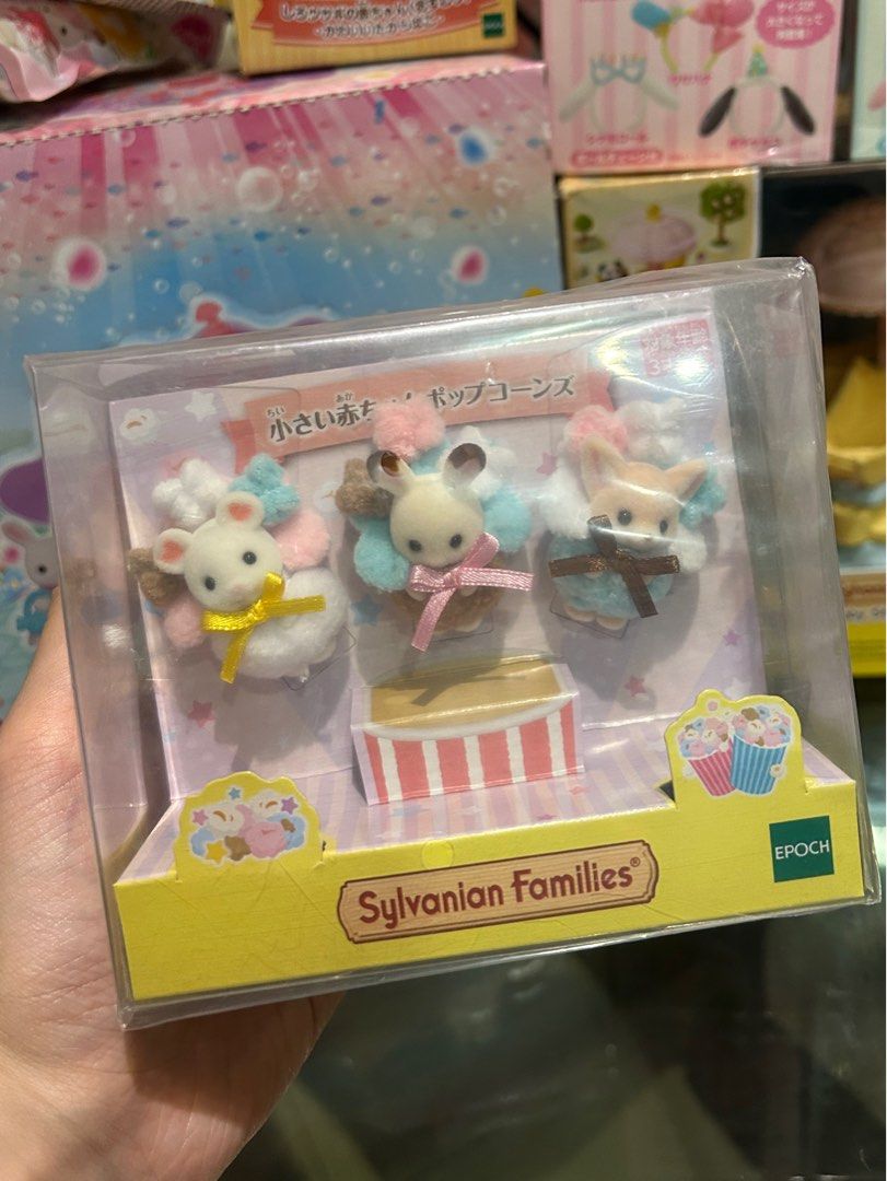 Original Sealed Sylvanian Families Baby Trio Popcorn Set (Category: Designer & Blind Box Toys) located in Manila. Submitted by tripshoppermnl (Listing ID 1398073369, Image 2). Description: — Brand new & Direct from Japan ! 🇯🇵💗 — Check us out on ig @tripshoppermnl for finds & goodies <3 📍Location - Quezon City Mop - gcash, bdo, bpi Mod - lalamove, grab express, j&t.