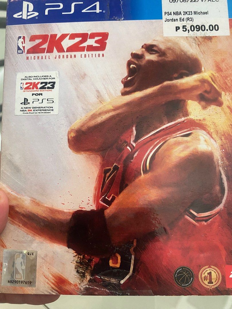 PS4 NBA 2k23 Michael Jordan Ed (Category: PlayStation) located in Manila. Submitted by kmarie15 (Listing ID 1398005510, Image 1). Description: PS4 & PS5 Compatible Done Tested on PS5 Kaka open lang this October W/ Iphone 11 case (see in profile).