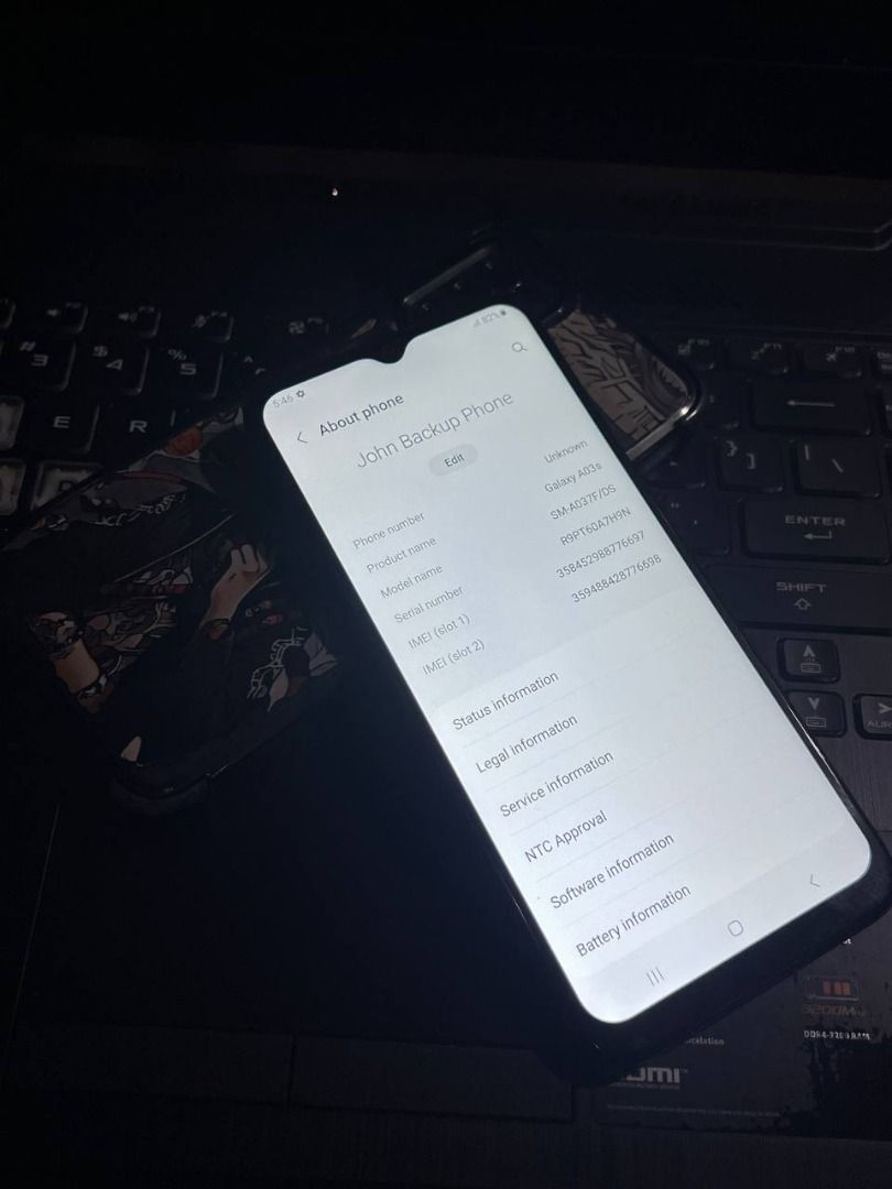 Samsung A03S 4/64 Budget Phone (Category: Samsung) located in Cavite. Submitted by jahmyk888 (Listing ID 1398160302, Image 2). Description: Selling My Back-up Phone Samsung A03S 4/64 GB Fingerprint & Face Recognition Working All Camera Properly Working Smooth & Good For Medium Games 5000 mAh Battery Makunat Battery Unit & Case Only RFS: Spare Phone ₱2700 Mura na po wag na baratin Thanks!.