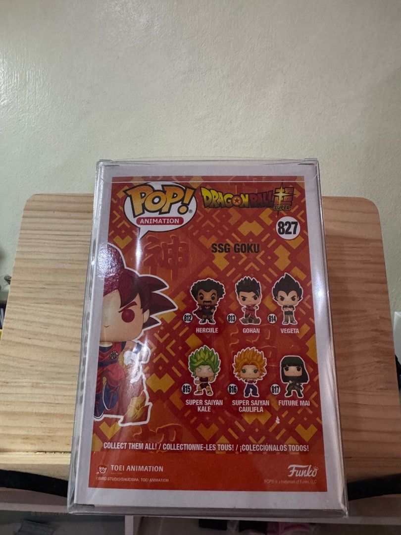 SSG Goku Funko Pop (Category: Designer & Blind Box Toys) located in Cebu City. Submitted by mandy.o90 (Listing ID 1398029926, Image 3). Description: SSG Goku With Box Protector Rfs : Declutter .