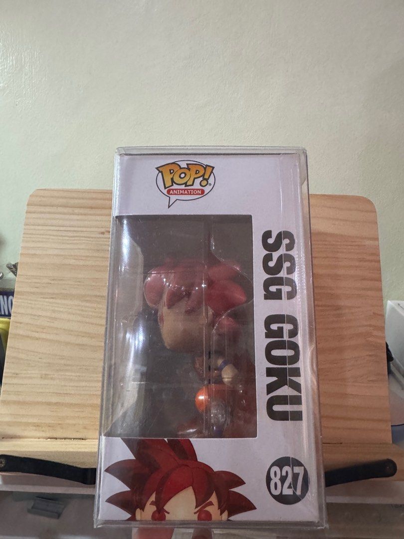 SSG Goku Funko Pop (Category: Designer & Blind Box Toys) located in Cebu City. Submitted by mandy.o90 (Listing ID 1398029926, Image 2). Description: SSG Goku With Box Protector Rfs : Declutter .