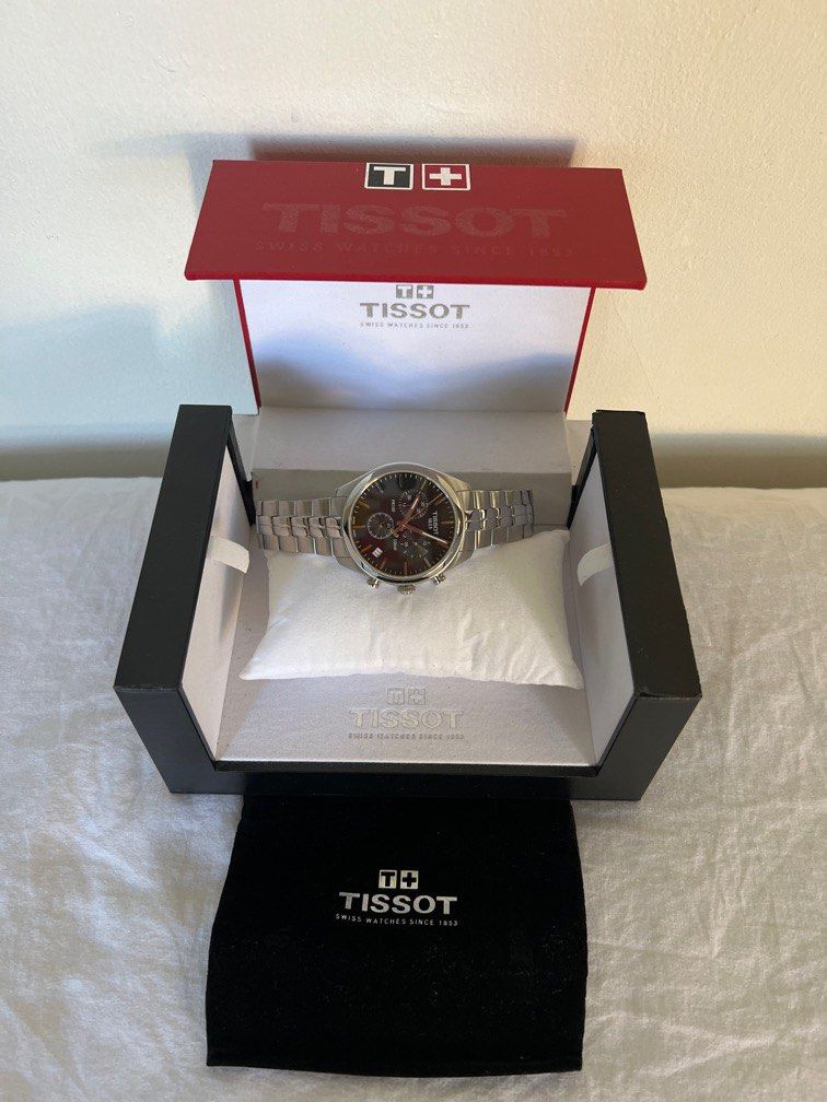 Tissot PR 100 Chronograph (Category: Luxury Watches) located in Las Pinas. Submitted by gaeley (Listing ID 1397987568, Image 1). Description: see details ... no extra link fits size 7-8 wrist.