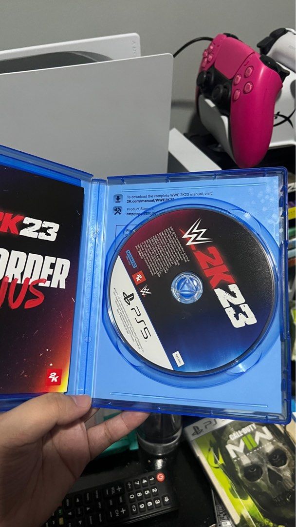 WWE 2K23 - PS5 (Category: PlayStation) located in Manila. Submitted by saydeclutter (Listing ID 1398048961, Image 3). Description: ✅ Original Blu-ray Disc — 100% working ✅ With original case and cover ⚠️ Minor crack on case (see photo) — disc in perfect condition ➥ 2 DAYS RESERVATION. No excuses accepted. Buy only if genuinely interested to avoid causing inconvenience. 🧺 last price posted; will keep it instead of lowering the price. 🧺 no low-ba