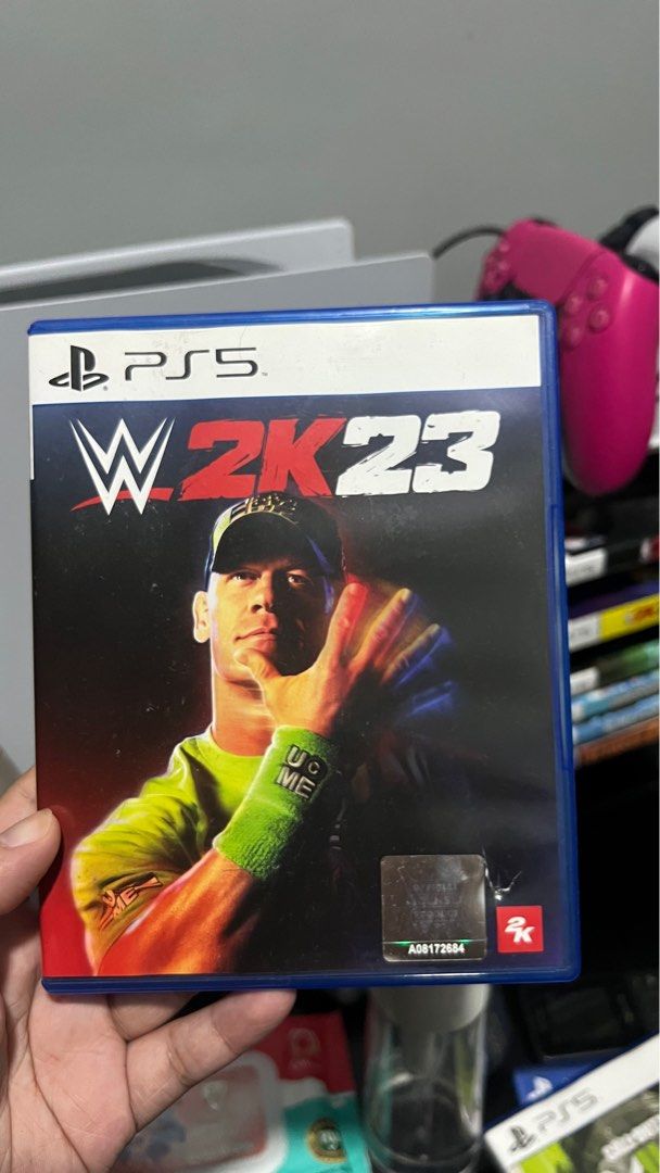 WWE 2K23 - PS5 (Category: PlayStation) located in Manila. Submitted by saydeclutter (Listing ID 1398048961, Image 1). Description: ✅ Original Blu-ray Disc — 100% working ✅ With original case and cover ⚠️ Minor crack on case (see photo) — disc in perfect condition ➥ 2 DAYS RESERVATION. No excuses accepted. Buy only if genuinely interested to avoid causing inconvenience. 🧺 last price posted; will keep it instead of lowering the price. 🧺 no low-ba