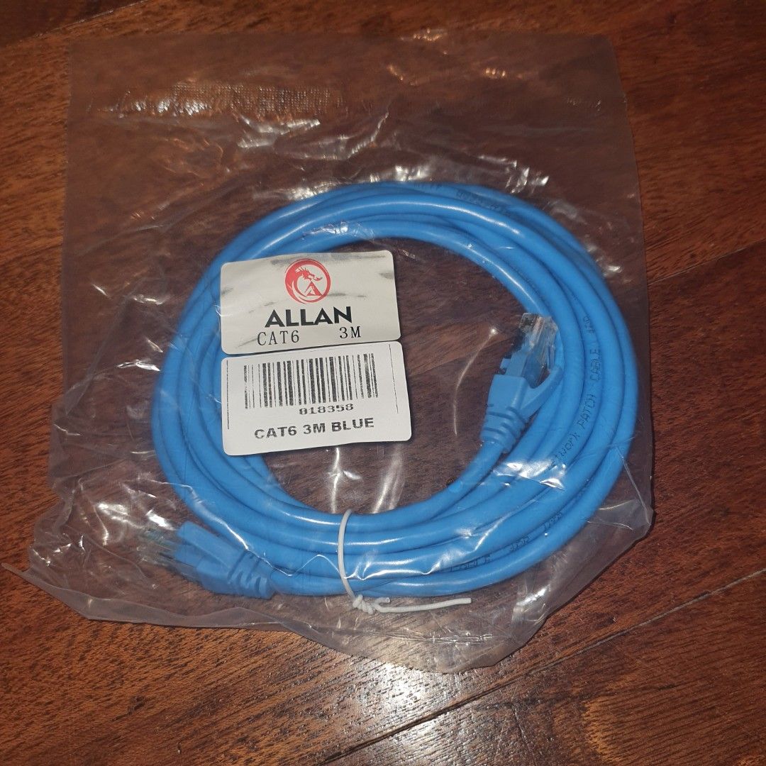3m cat 6 ethernet lan cable (Category: Networking) located in Pasig City. Submitted by last_price_posted (Listing ID 1398271317, Image 3). Description: Brand new This is available while posted price indicated is per unit Can be pick up asap at pasig Shipping is available upon your booking, payment must be directly made by you before leaving my place fix price, non negotiable already a bargain For sale only.