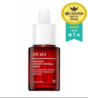Get EXTRA 10% OFF by purchase 2 Bottles 🔥 Dr. Wu Mandelik Intensive Renewal Serum with 18% Mandelic Acid Taiwan 18% Mandelic Acid64202893059459110