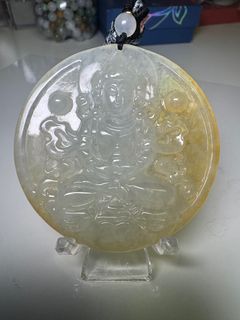 緬甸🇲🇲翡翠A玉，冰黃觀音64198417890049110
