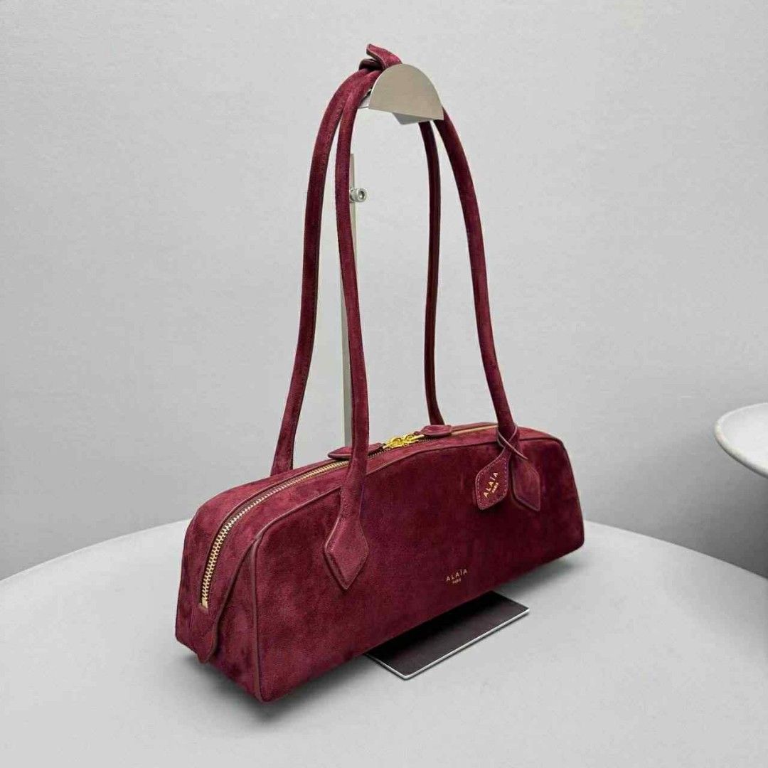 Alaia Le teckel medium in nubuk (Category: Luxury Bags & Wallets) located in Manila. Submitted by kikaylux (Listing ID 1398265770, Image 1). Description: Alaia le teckel medium nubuk SUEDE LEATHER For PRE ORDER ONLY.