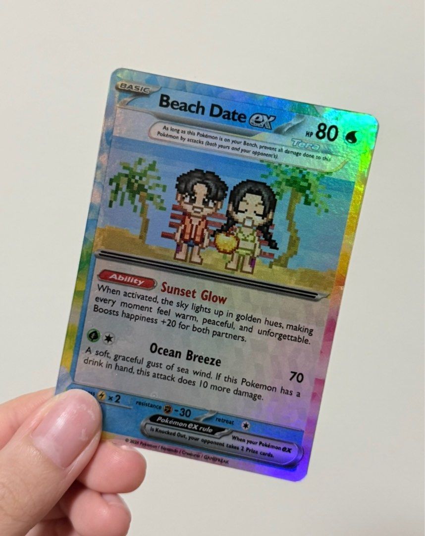 custom pokemon card for boyfriend Custom Couple Pokemon Cards main image 0