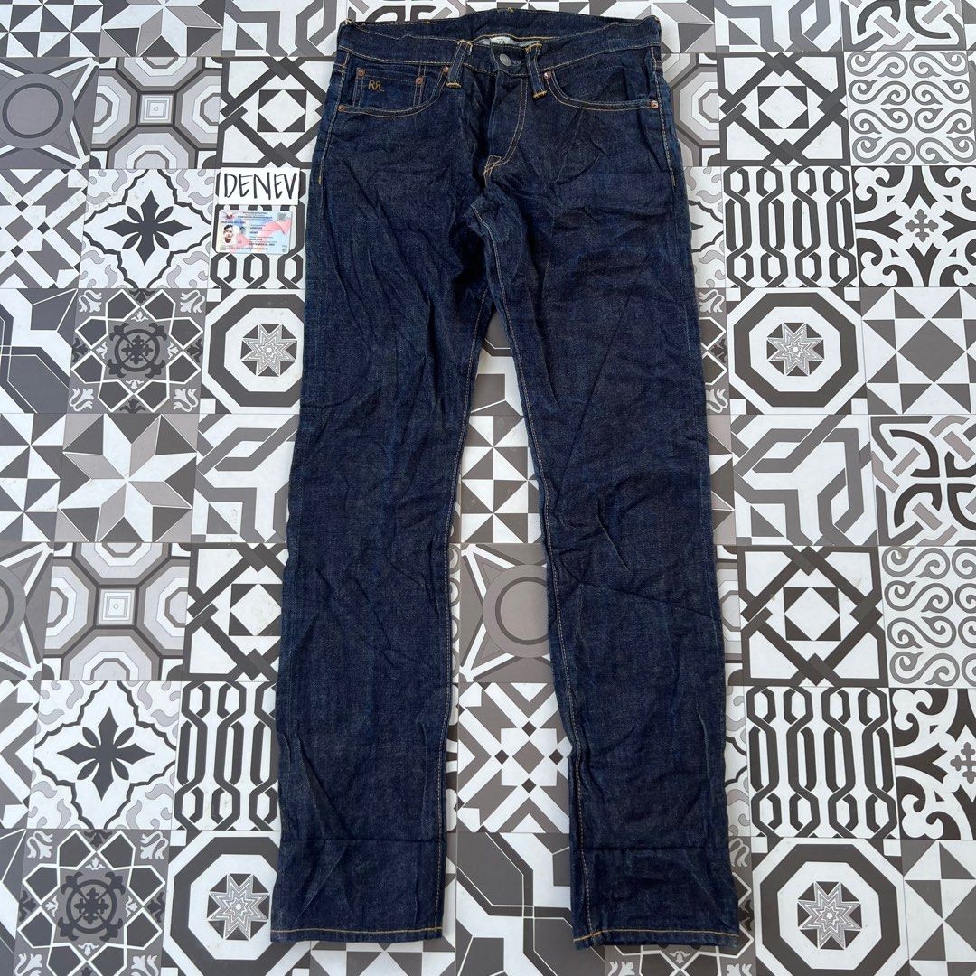 DOUBLE RL SELVEDGE JEANS (Category: Jeans) located in Santo Tomas. Submitted by denev17 (Listing ID 1398239827, Image 1). Description: DOUBLE RL SELVEDGE SLIMFIT 28x32 Size 30 on tape Length 41 Hem 7 GOOD AS NEW (crispy) .