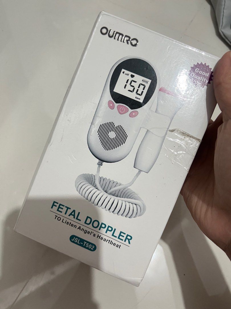 Fetal Doppler (Oumro) (Category: Maternity Care) located in Quezon City. Submitted by sarisann (Listing ID 1398202129, Image 1). Description: For sale: Fetal Doppler Good as new. Used less than 5x, I have other fetal doppler. Message me..