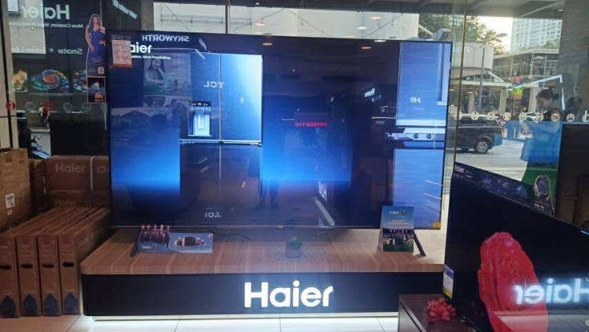 HAIER LED GOOGLE TV (Category: TV) located in Manila. Submitted by may572156 (Listing ID 1398206277, Image 2). Description: Haier uhd TVs H50s800ux Srp 37,490 Cash 22,500 H43s80eux Srp 28,995 Cash 17,800 H32l85fx Srp 15,590 Cash 10,000 H65k85fux Srp 44,990 Cash 29,000 H55k85fux Srp 30,990 Cash 19,600 H50s80eux Srp 34,995 Cash 21,000 H40k85efx Srp 19,990 Cash 12,500 H55s80eux Srp 38,995 Cash 22,800 H70k85eux Srp 48,995 Cash 31,900 H65s800ux Srp 54