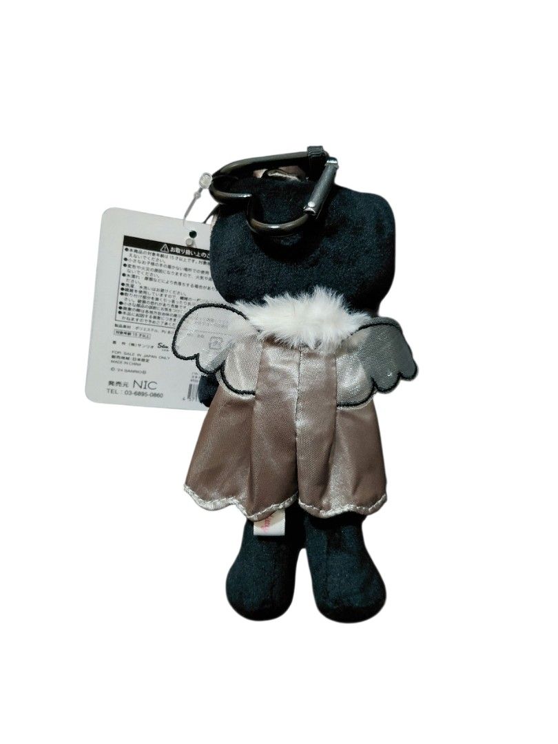 Hello Kitty Black Angel Plush Charm (Category: Plushies & Soft Toys) located in Navotas City. Submitted by sanrio_galore (Listing ID 1398341566, Image 2). Description: Are you a Hello Kitty collector that's a bit tight on budget? Want something that's affordable and yet has good quality? Introducing the New black gogogal-inspired kitty mascots! ■still open for Pre-order ■NOT sanrio licensed but definitely has good quality and style ■price mention