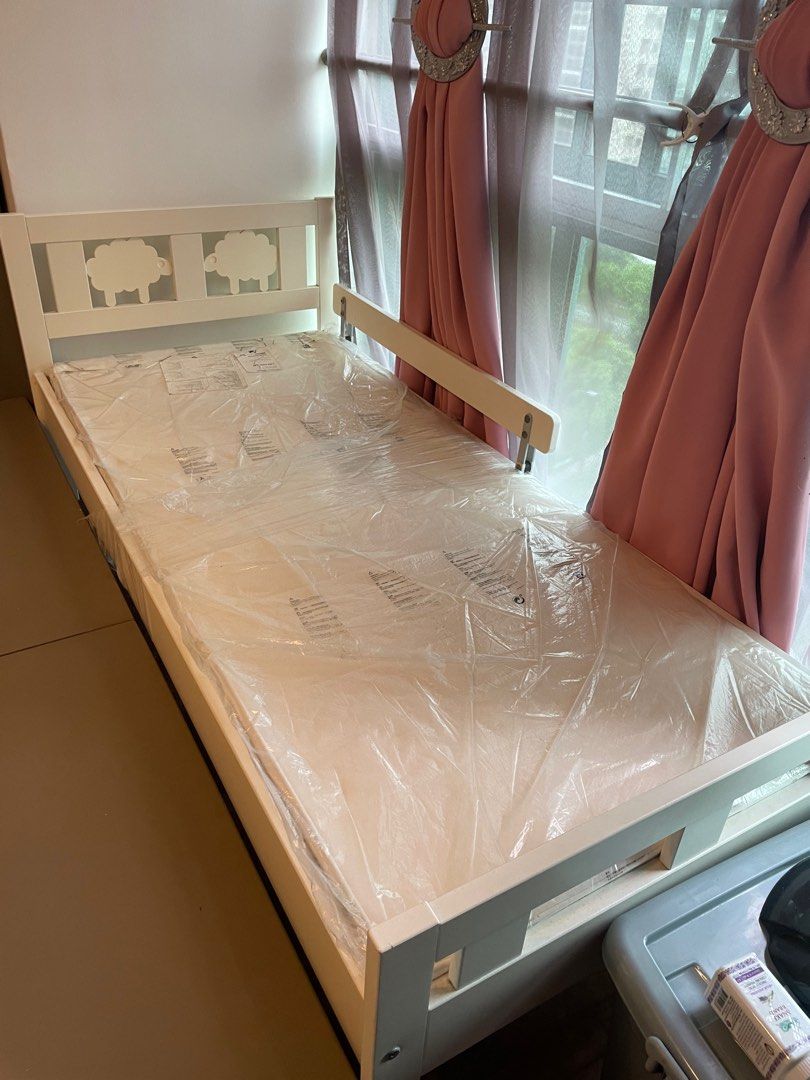 IKEA Sniglar Bed Frame with Mattress, Furniture Home Living