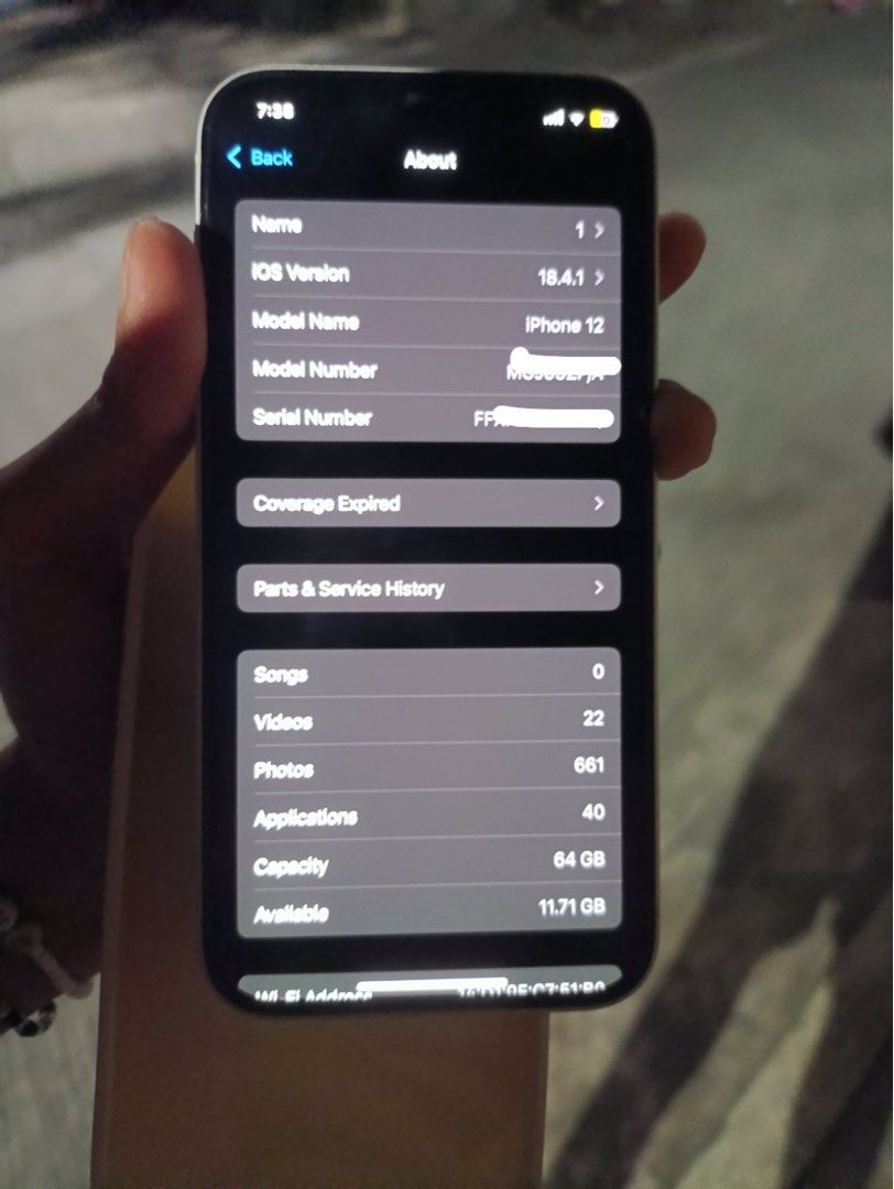 Iphone 12 64gb (Category: iPhone 12 Series) located in Caloocan City. Submitted by christianr55427 (Listing ID 1398240941, Image 2). Description: Orig battery 74 BH ✅True tone working ✅ Openline ✅ No Dents ✅ Face Id No Issue unli check.