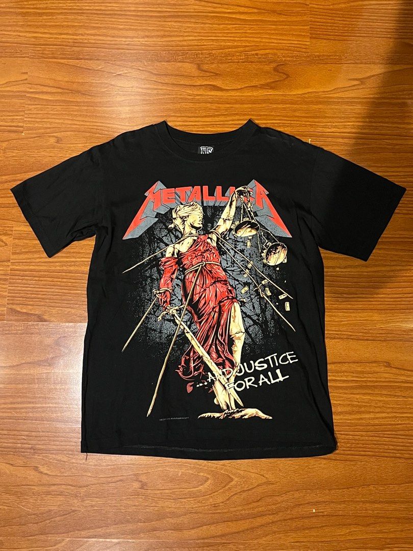 Metallica (Justice for All!) Tee (Category: Tshirts & Polo Shirts ) located in Paranaque City. Submitted by fonzgup (Listing ID 1398199523, Image 1). Description: L 25.5 W 19.