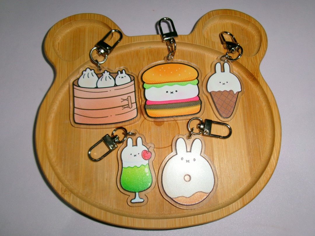 Miffy Cafe Acrylic Keychains (Category: Character Goods) located in San Juan City. Submitted by misodoobee (Listing ID 1398245549, Image 3). Description: Hand-drawn Miffy Cafe Acrylic Keychains 🍔🍦 🎀 Price: P150 each (bulk order has discount) ♡ Size: 2 inches ♡ Material: high quality acrylic ♡ MOP: Gcash, BPI, BDO ♡ Delivery via Lalamove.