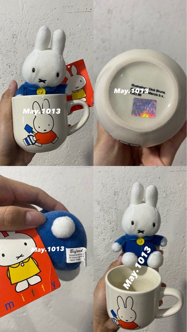 Miffy Mug and Charm (Category: Water Bottles & Tumblers) located in Makati City. Submitted by may.1013 (Listing ID 1398216862, Image 1). Description: Brand new Mug with box Miffy charm with tag.