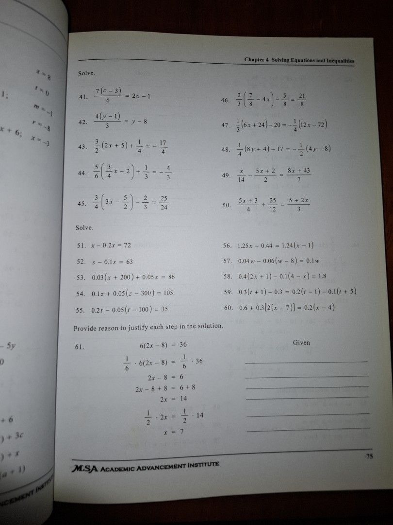 Msa Elementary Algebra (Category: Textbooks) located in Quezon City. Submitted by cncarousel (Listing ID 1398195399, Image 3). Description: unused.