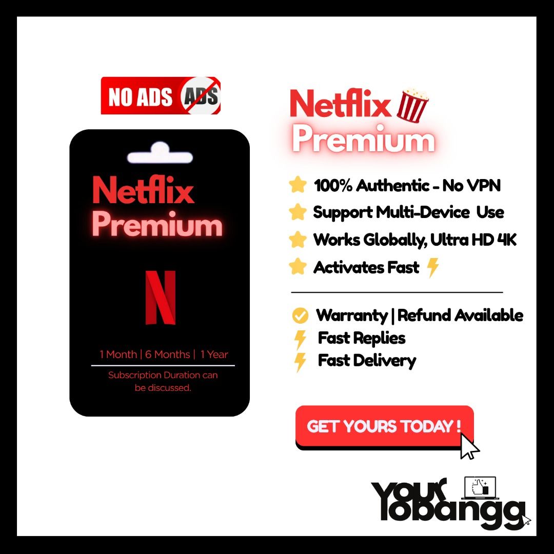 Netflix Subscription Account, Computers Tech, Parts