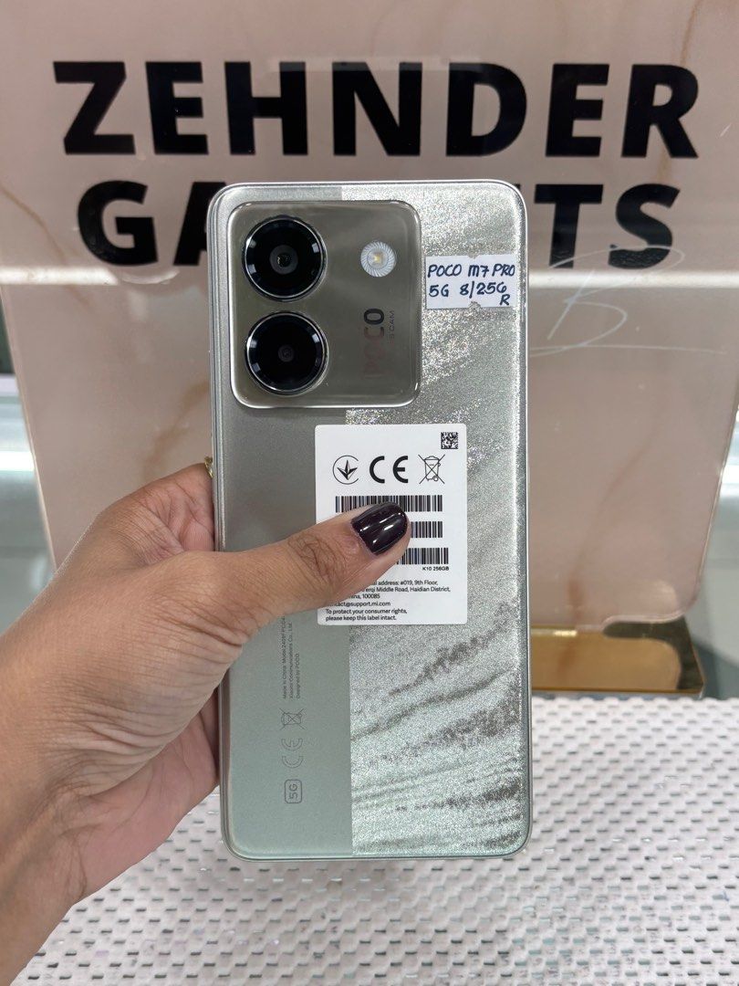 POCO M7 PRO 5G 12/256GB OPENLINE (GLOBAL VERSION) (Category: Xiaomi) located in San Juan City. Submitted by desireebayal96 (Listing ID 1398205220, Image 1). Description: POCO M7 PRO 5G * GLOBAL VERSION * DUAL SIM * OPENLINE BOTH SIM * 12/256GB * 50MP * 5110mAh * 120Hz * 100% SMOOTH * NO DENTS * NO ISSUE * NO HISTORY OF REPAIR * UNIT ONLY OPEN FOR COD SAME DAY DELIVERY PLUS SHIPPING FEE MESSAGE ME DIRECTLY FOR MORE INFO Store located📍2nd floor Vm