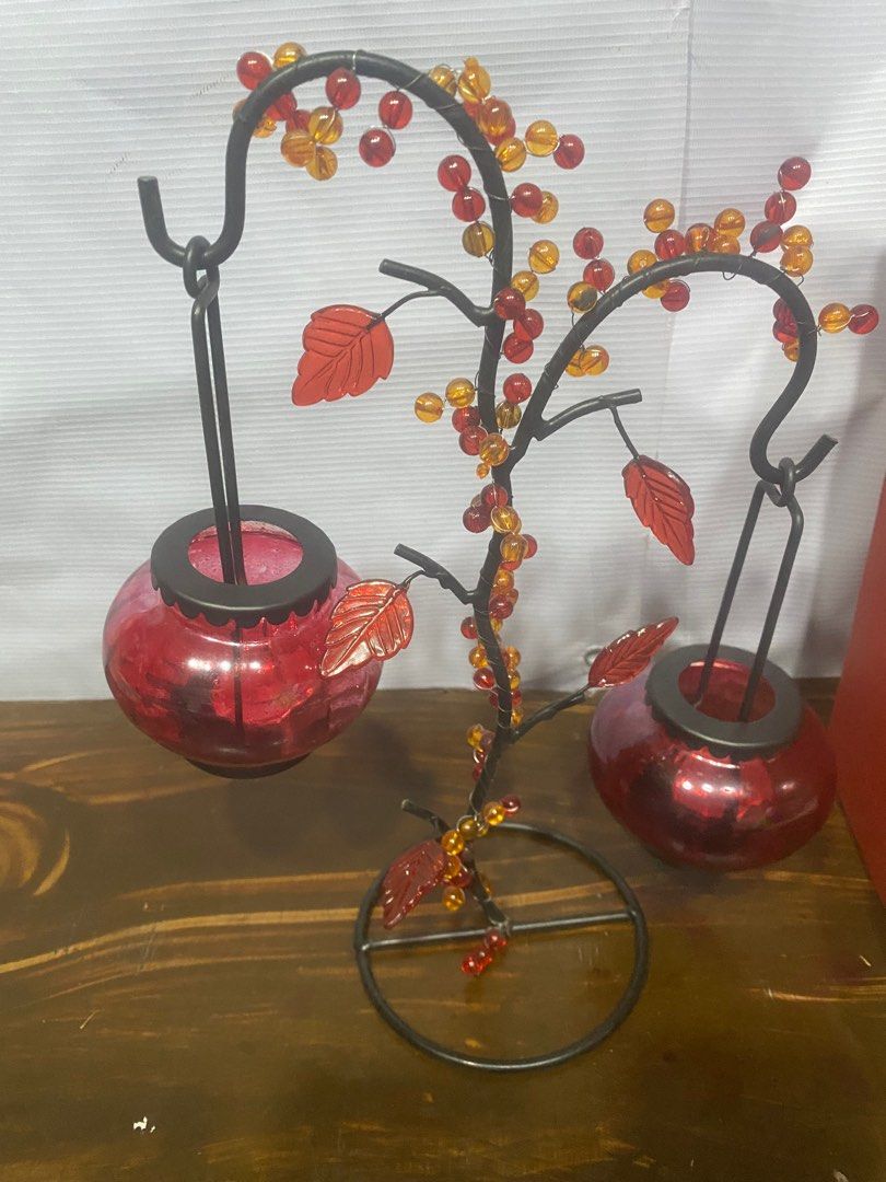 Red Candle Holder (Category: Other Kitchenware & Tableware) located in Manila. Submitted by pinkmoschino (Listing ID 1398330334, Image 3). Description: .