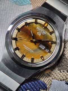 Rocih 特色虎眼石字面石英錶古董錶復古男錶手表watch 👍整錶均清潔及機芯完整抹油保養，走時正常穩定，購後省心唔洗周圍搵師傅👍64198421511171110