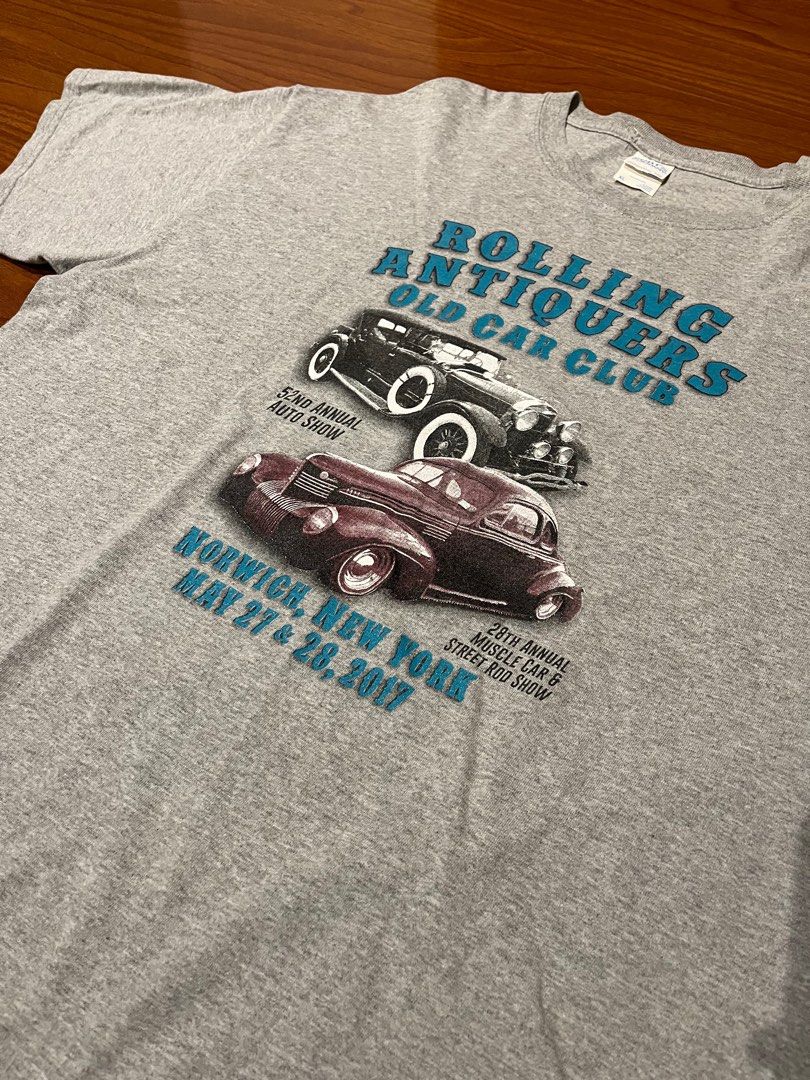 Rolling Antiques Car Club Tee (Category: Tshirts & Polo Shirts ) located in Paranaque City. Submitted by fonzgup (Listing ID 1398198609, Image 2). Description: L 29 W 22.5.