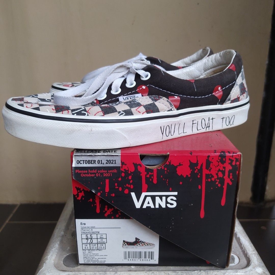 Sepatu Vans House of Terror, Fesyen Wanita, Sepatu di Carousell