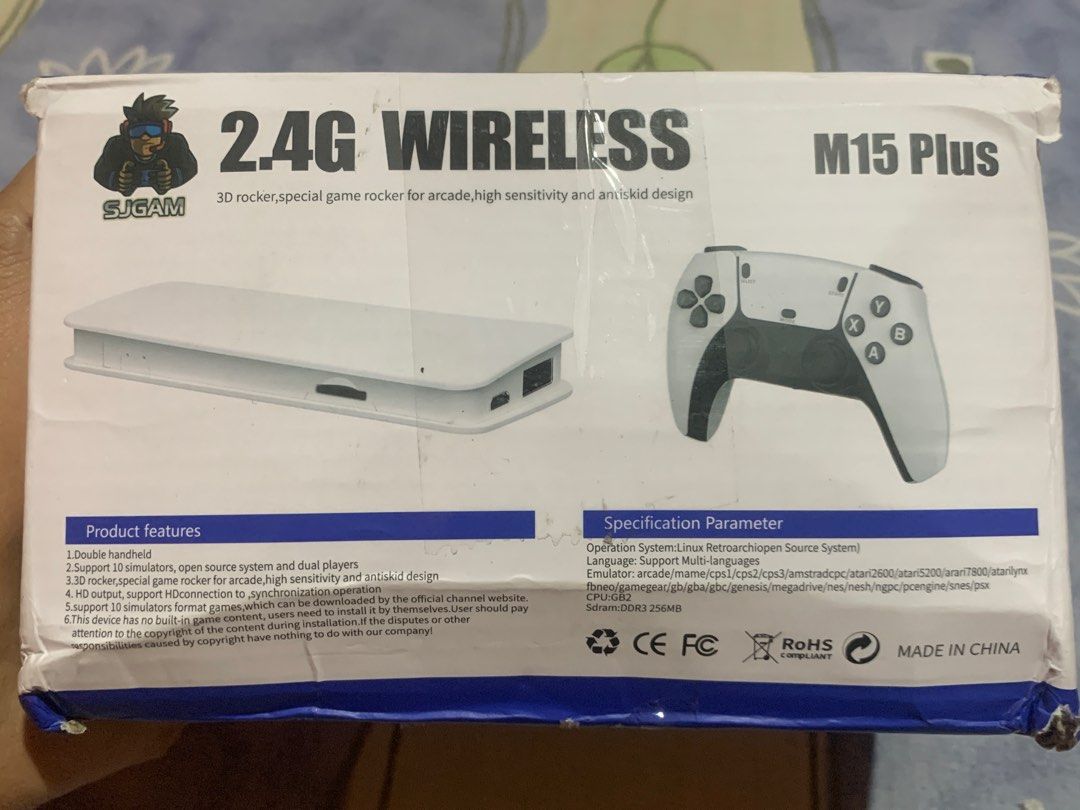 SJGAM 2.4G WIRELESS (Category: Others) located in Cavite. Submitted by grey666666 (Listing ID 1398309758, Image 2). Description: - SJGAM 2.4G WIRELESS M15 Plus Game Controller - Wireless design - Designed for arcade games - Modern and sleek design - Meetup available at McDonald's, Tagaytay M15 Plus support 10 simulators format games,which can be downloaded by the official channel website..