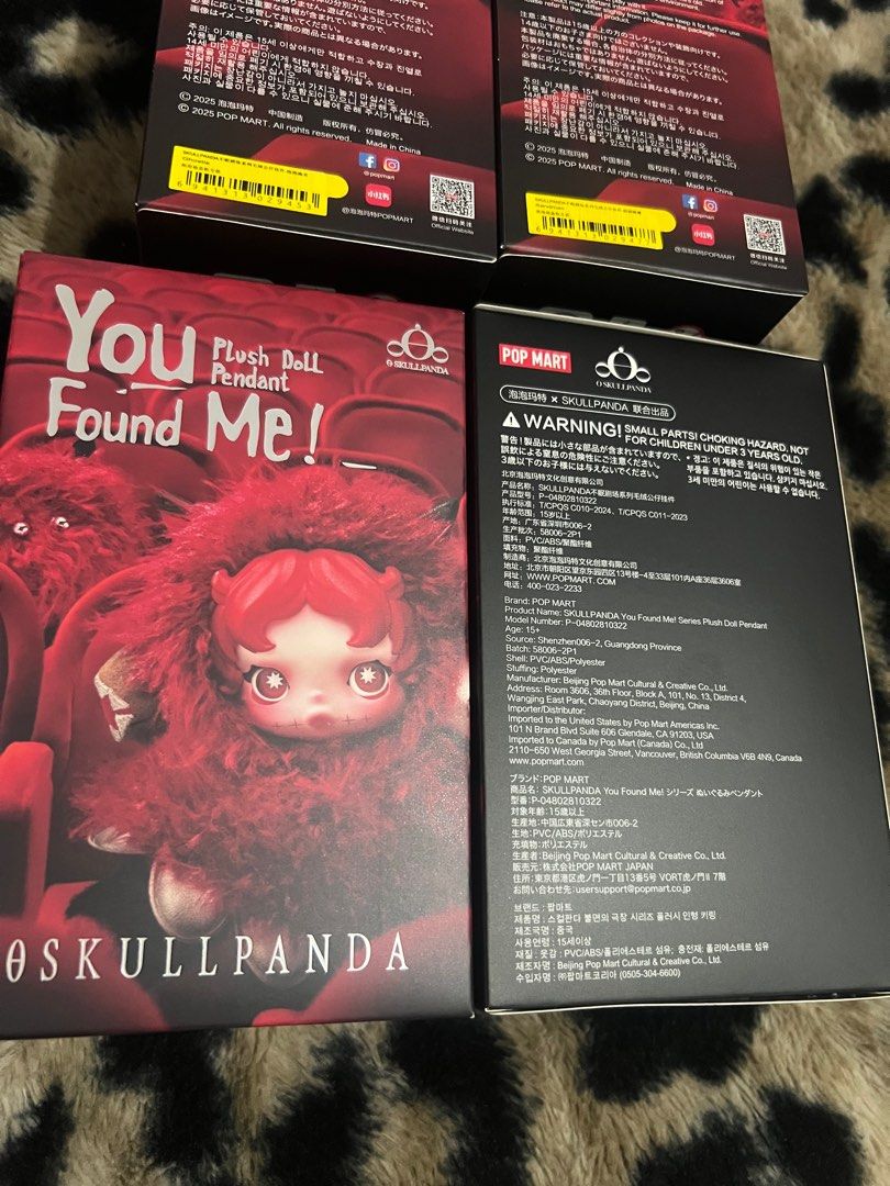 Skullpanda- You found me Plush doll pendant (Category: Plushies & Soft Toys) located in Manila. Submitted by trinity_86 (Listing ID 1398344337, Image 1). Description: Authentic Popmart item Serious buyers can dm me for pic and video Gcash/bank transfer Available: sandman left .