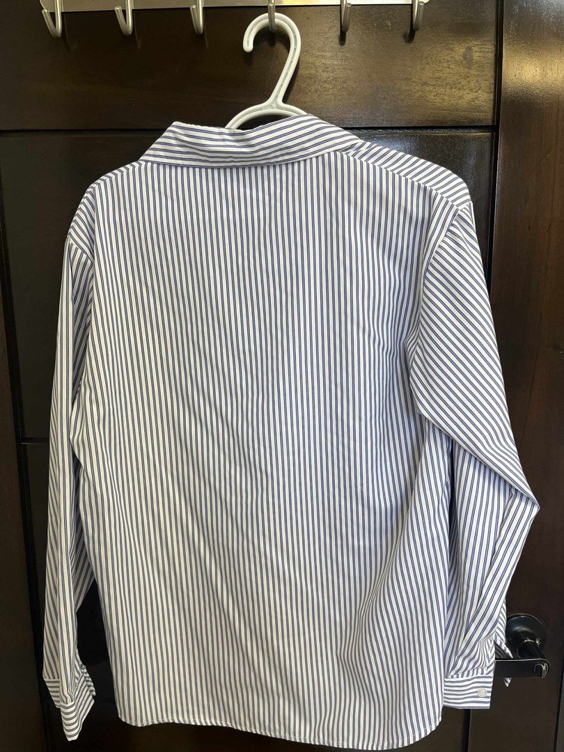 Striped Long Sleeve Shirt (Category: Tshirts & Polo Shirts ) located in Santa Rosa. Submitted by declutter.jenjen (Listing ID 1398245532, Image 2). Description: - Classic long-sleeved shirt - Vertical stripes - Collared neckline - Single chest pocket - Buttoned cuffs - Button-down front - Lightweight fabric - Ideal for warmer weather.