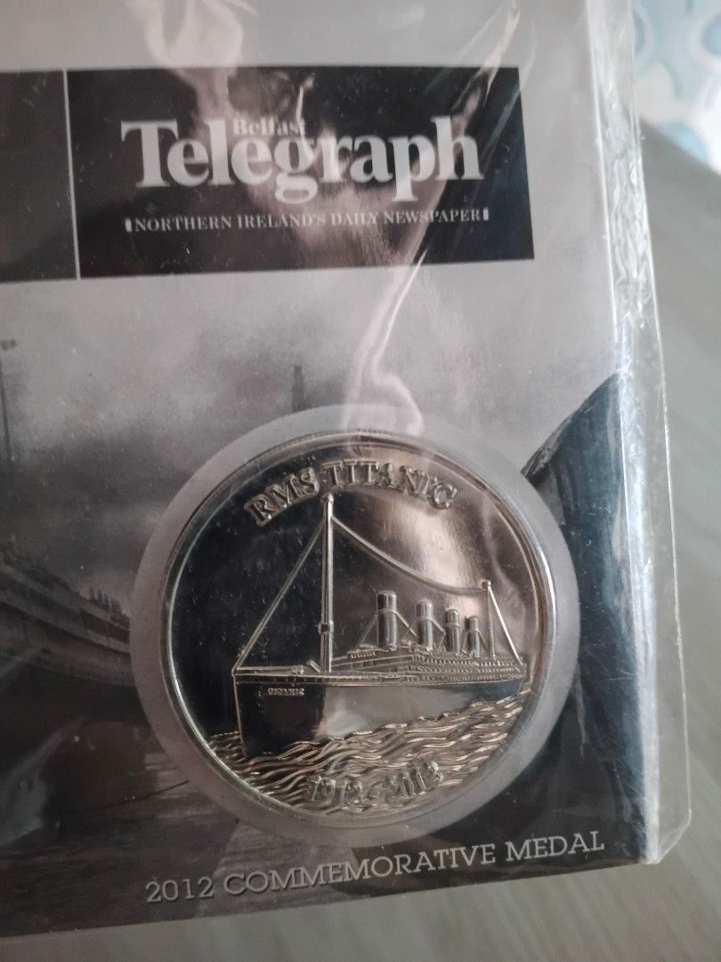 Titanic 100 anniversary Commemorative Medal (Category: Currency) located in Quezon City. Submitted by plutus08 (Listing ID 1398236040, Image 2). Description: Titanic 100Th Anniversary 2012 Commemorative Medal.