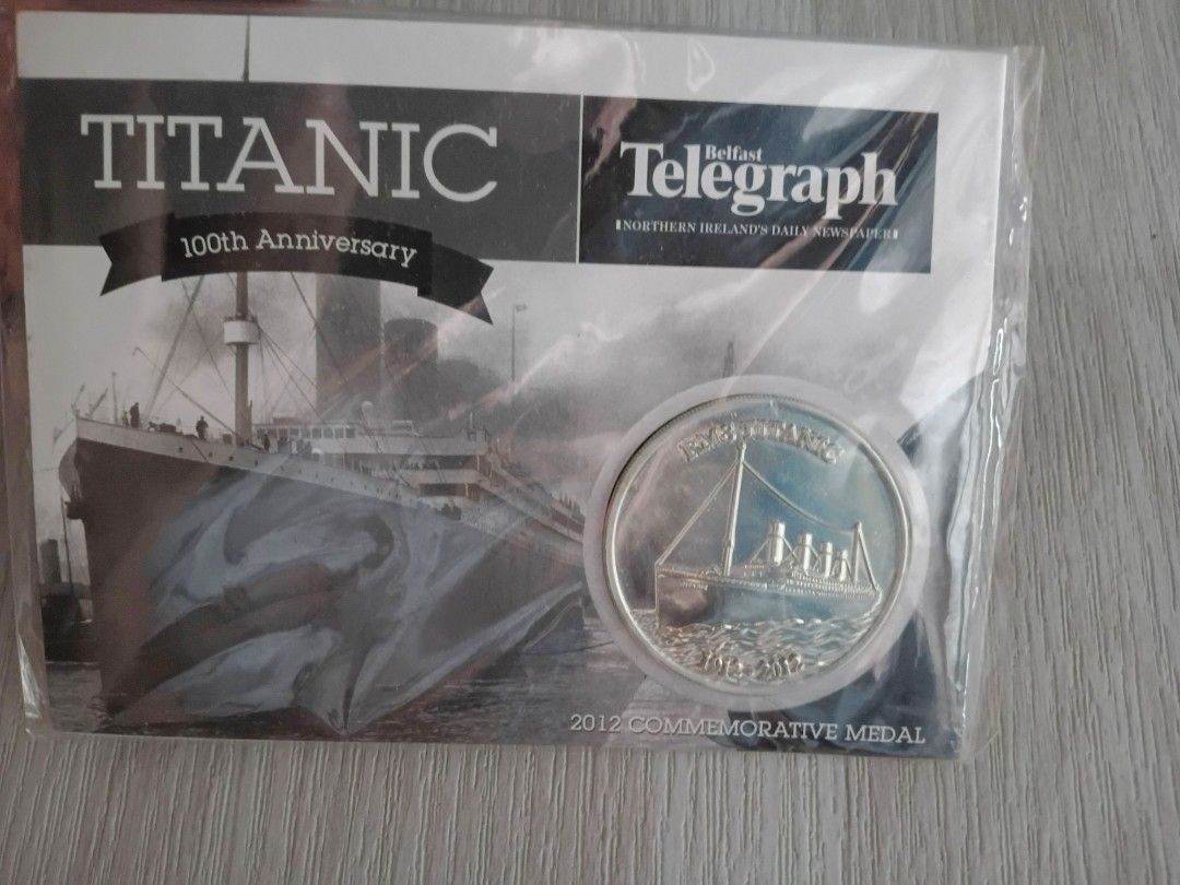 Titanic 100 anniversary Commemorative Medal (Category: Currency) located in Quezon City. Submitted by plutus08 (Listing ID 1398236040, Image 1). Description: Titanic 100Th Anniversary 2012 Commemorative Medal.