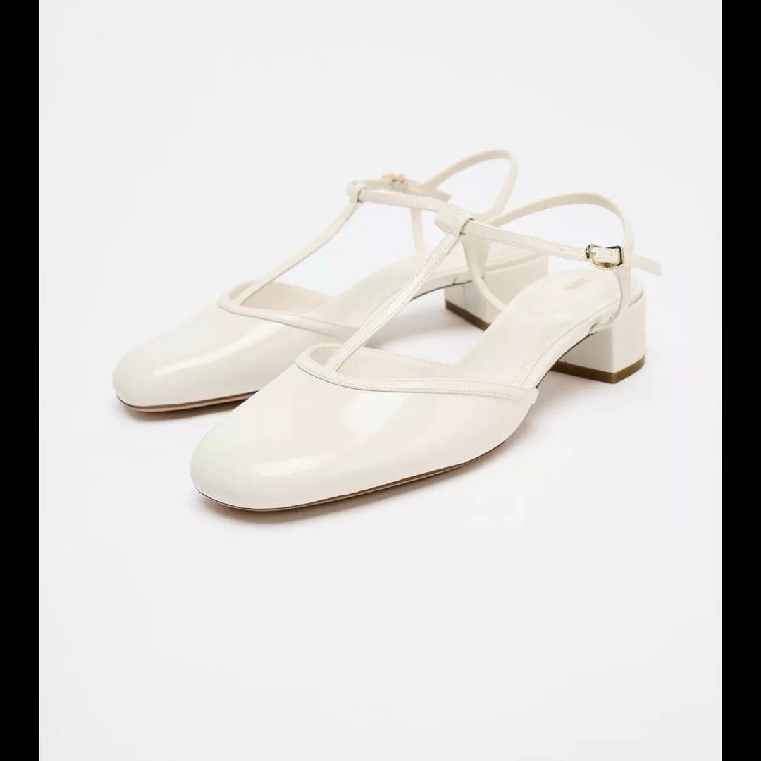 Zara T-strap heels/sandals (Category: Heels) located in Marikina City. Submitted by declutterisse (Listing ID 1398295983, Image 2). Description: Used once for an event. In good condition. PM me for more photos..