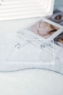 925銀 半卡莫桑石 基礎款耳環64209179626625110