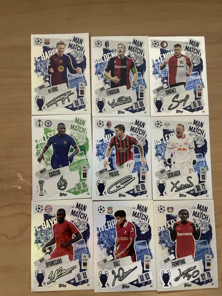 Match Attax R9 9 signature style match Attax cards, Hobbies & Toys, Memorabilia ...