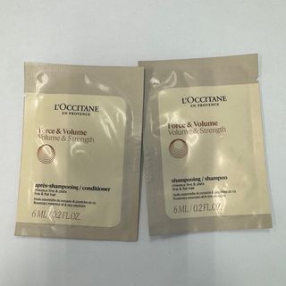 一套兩包 L'Occitane 試用裝 Force & Volume Shampoo & Conditioner64209637616899110