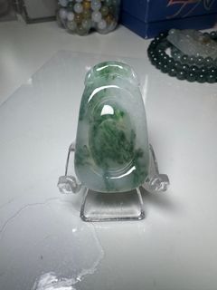Myanmarđ˛đ˛ A-grade Jadeite, Ice đ§ Flowering Lucky Back64233657595394110