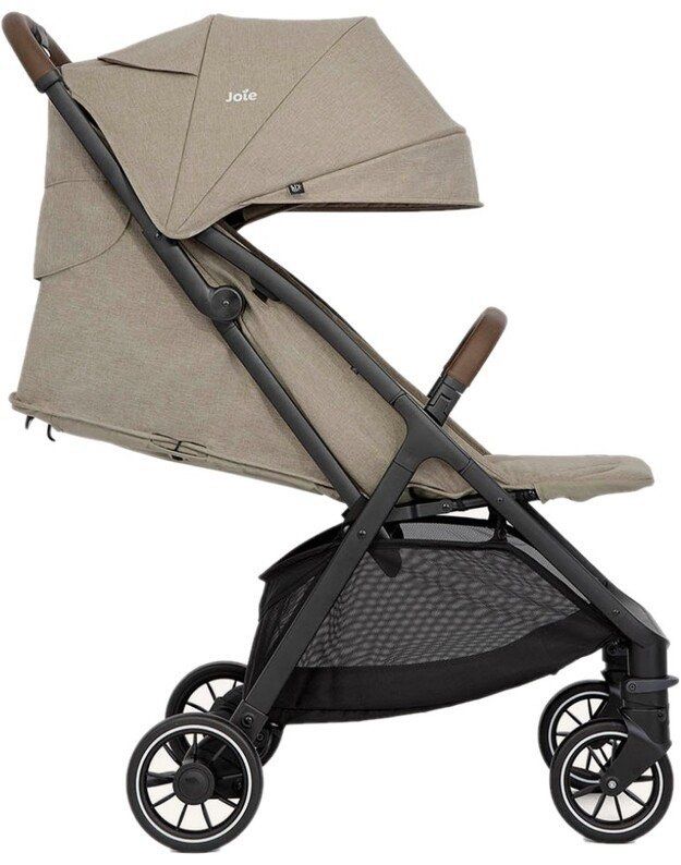 Like New Joie Pact Pro Stroller in Oak Aesthetic Coffee Beige Stroller (read the description below❗️) (Category: Strollers) located in Manila. Submitted by wanderandco (Listing ID 1398407314, Image 2). Description: Comes complete with car seat adaptor, travel bag, rain cover and manual. Travel friendly. No box, we don't keep it. Tested for walks and inside the mall only. Easy one hand fold and unfold, lightweight. Modes: Birth to ≤ 22 kg usage 3 