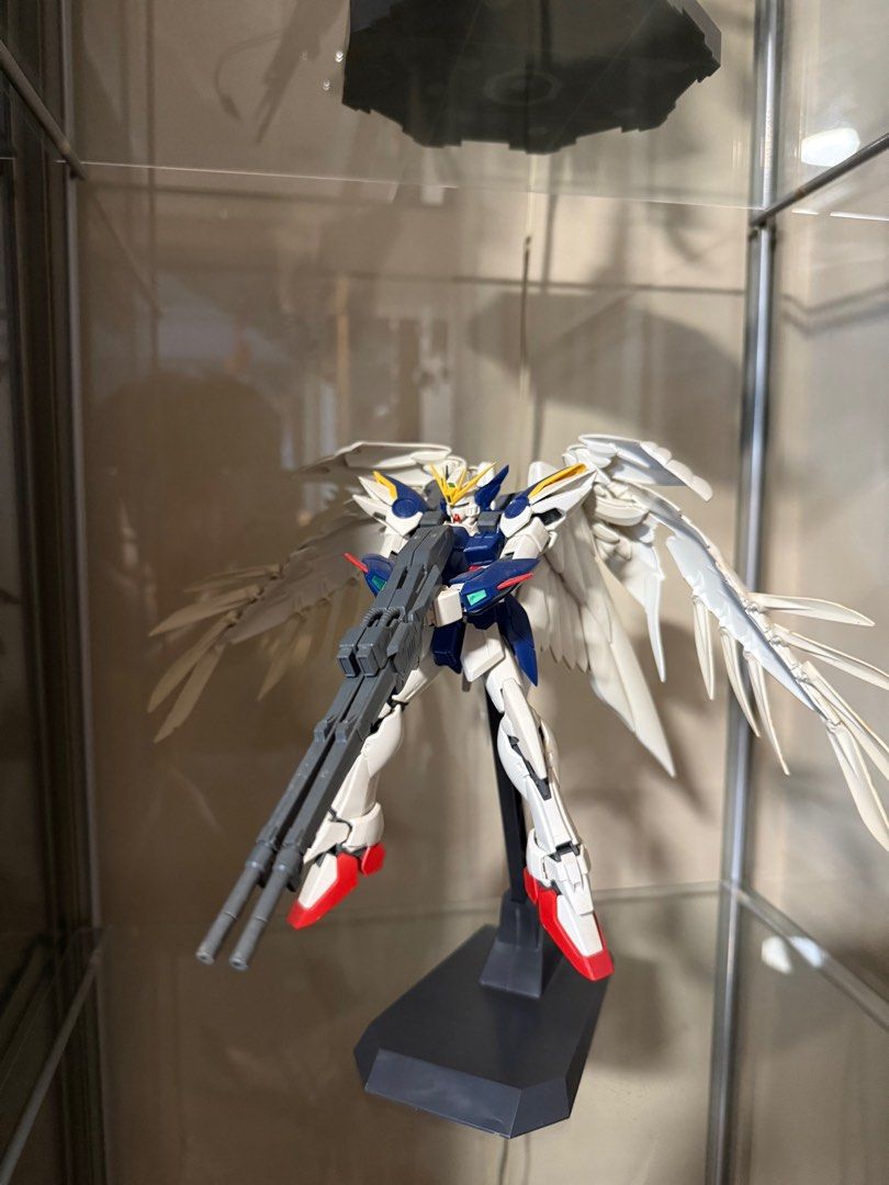 Built Gundam (Category: Gundam Model Kits) located in Singapore. Submitted by oddblurb (Listing ID 1398379607, Image 4). Description: ALREADY BUILT GUNDAM KITS TO CLEAR 1. 1/100 MG Strike Freedom Extra Finish Edition with third party wings of light 2. 1/100 MG Wing Zero Endless Waltz Edition 3. 1/100 HG Akatsuki Shiranui Edition 4. 1/100 HG Gundam Astray Gold Frame Amatsu 5. 1/144 HG Destiny Gundam All comes with original box, panels, unused stic