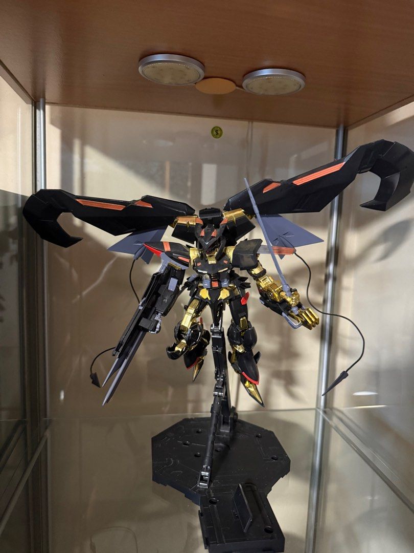 Built Gundam (Category: Gundam Model Kits) located in Singapore. Submitted by oddblurb (Listing ID 1398379607, Image 3). Description: ALREADY BUILT GUNDAM KITS TO CLEAR 1. 1/100 MG Strike Freedom Extra Finish Edition with third party wings of light 2. 1/100 MG Wing Zero Endless Waltz Edition 3. 1/100 HG Akatsuki Shiranui Edition 4. 1/100 HG Gundam Astray Gold Frame Amatsu 5. 1/144 HG Destiny Gundam All comes with original box, panels, unused stic