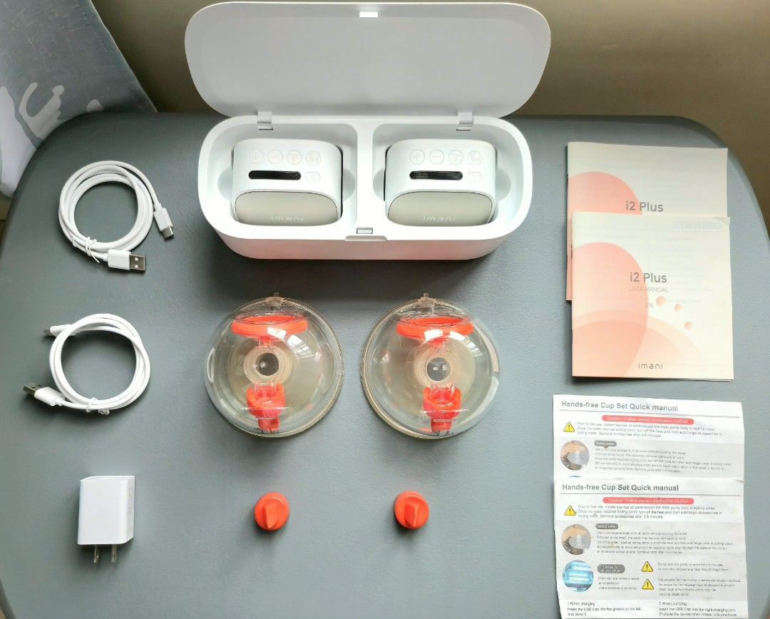 Imani i2 Plus Breast Pump Set with Dock + Freebies (Category: Breastfeeding & Bottle Feeding) located in Quezon City. Submitted by superrandomthings (Listing ID 1398437286, Image 2). Description: ● First owner here – purchased from Rustan's (see receipt in the photos) ● Barely used - less than 5x because I wasn’t producing much milk ● All parts are in excellent condition except for some yellowing on the funnel from storage (replacement funnels ar